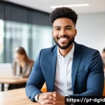 디지털 정체성 관리의 기본 원칙 - **Prompt for Personal Branding and Professional Online Presence:**
    "A confident and authentic yo...