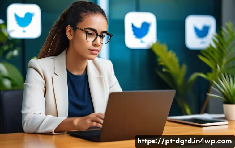 디지털 정체성 이해를 위한 기초 자료 - A professional young Brazilian woman sitting at a modern workspace with a laptop and smartphone, tho...