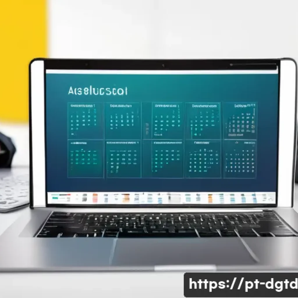 디지털 정체성 관리와 사이버 보안 - A professional office scene showing a diverse group of Brazilian adults working on laptops and smart...