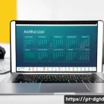 디지털 정체성 관리와 사이버 보안 - A professional office scene showing a diverse group of Brazilian adults working on laptops and smart...